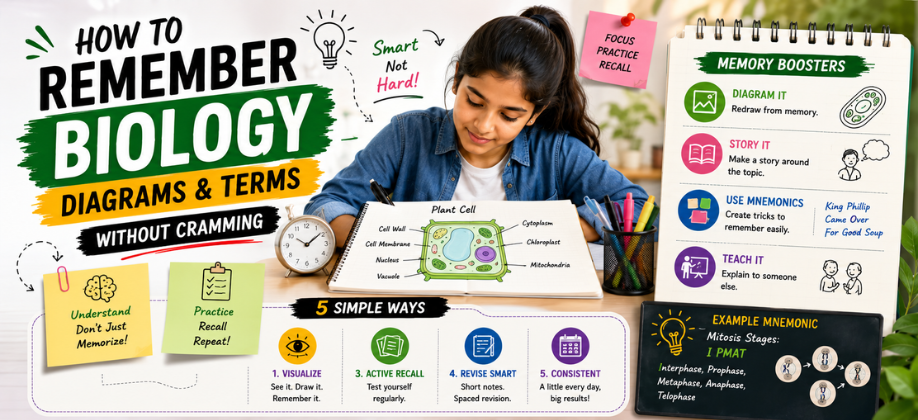 How to Remember Biology Diagrams and Terms Without Cramming