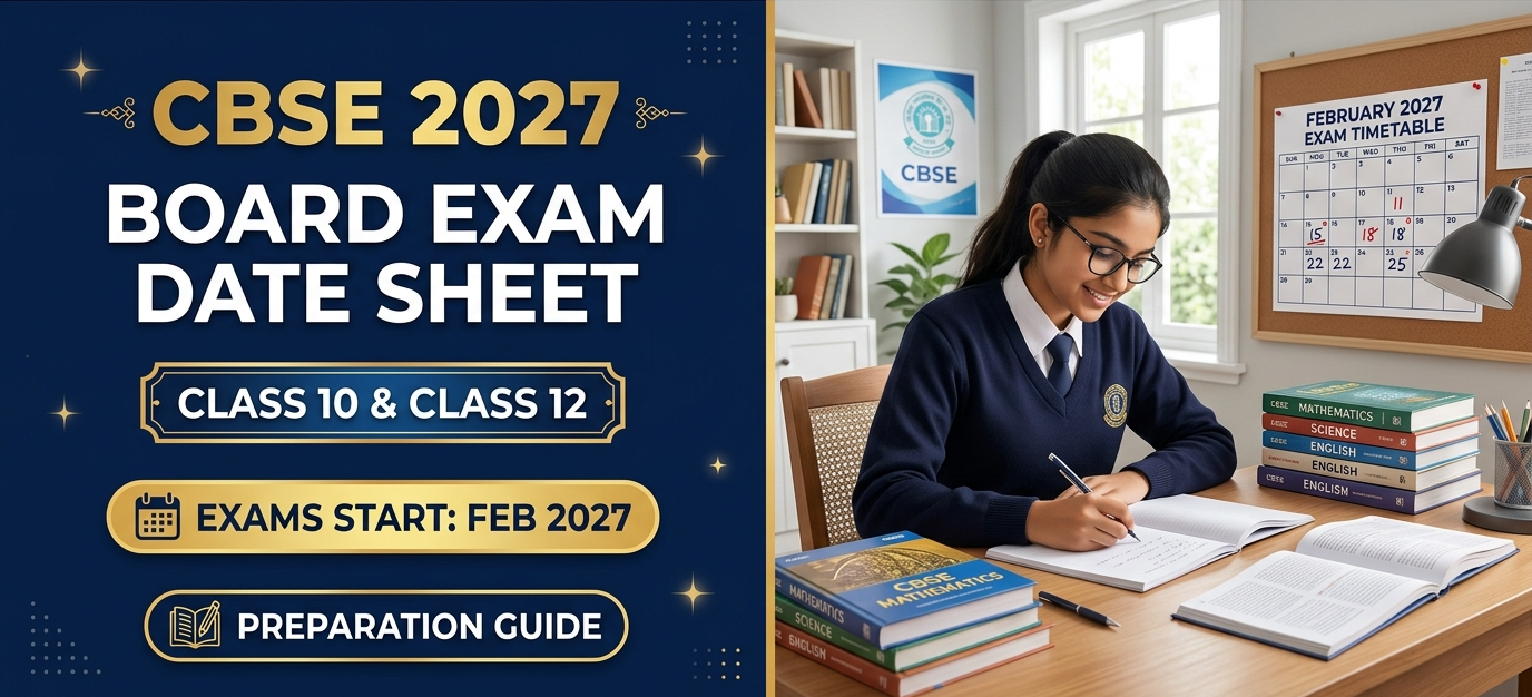 CBSE Board Exam 2027 Date Sheet: When & How to Prepare Now