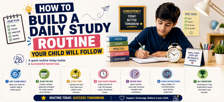 How to Build a Daily Study Routine Your Child Will Follow