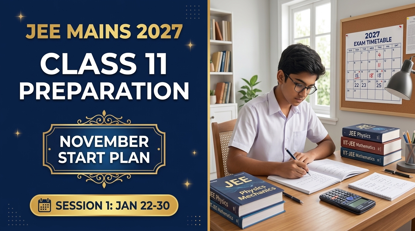 JEE Mains 2027: Class 11 Preparation Guide for November Start