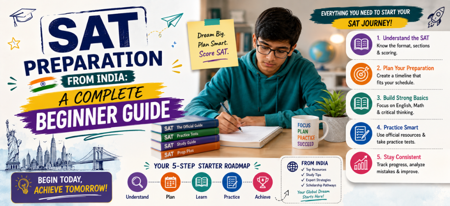 SAT Preparation from India: A Complete Beginner Guide