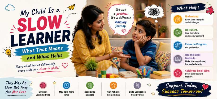 My Child Is a Slow Learner: What That Means and What Helps